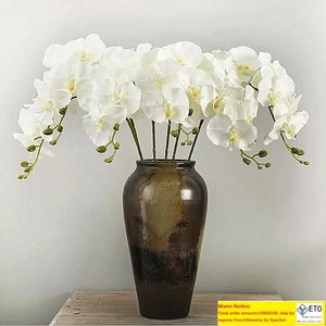 10PCSlot Lifely Artificial Butterfly Orchid Flower Silk Phalaenopsis Wedding Home Diy Decoration Fake Flowers