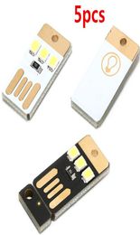 10PCSlot Mini Pocket Card USB Power LED KeyChain Night Light 02W USB LED BOOK BOEK LICHT VOOR LAPTOP PC POWERBANK NACHT LAMP1796799