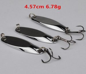 10PCSlot Silver 457cm 678G VIB lepels metalen lokaas Lures 8 Hook Fish Hooks Fishhooks Pesca Tackle KL2231452273