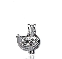 10PCSlot Silver Legering Slak Dier Schoonheid Oesters Beads Cage Locket Hangeraparomatherapie Parfum Essentiële oliën Diffuser82061023692856