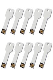 10 PCSLot clés USB 4 GB clé en métal conception en forme de clés USB pour le stockage de données informatiques 9659167