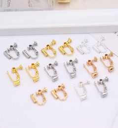 Lot de 10 broches d'oreille réglables en forme de U, épingle d'oreille arrière à convertisseur, boucles d'oreilles DIY, clipon, accessoires de bijoux 5645202