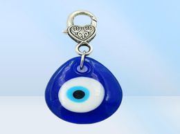 10pcslot vintage argent turque en larme en verre bleu verre mal œil couvert cadeaux clés de clés de clés accessoires joelry a295353657