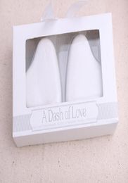 10pcslot5boxes Le cadeau de mariage favorise un soupçon d'amour de poivre de sel de cœur pour la fête de la douche nuptiale favor