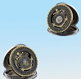 10PCSlotarts en Crafts US Navy Core Values USN Challenge Coin Naval Collectible Sailor7538811