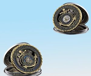 10PCSLOTARTS ET CRAFSE US Navy Valeurs Core USN Challenge Coin Naval Collectible Sailor5660443