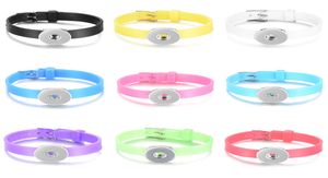 10pcspack NOOSA BIELSA COLODE COLOR SILICONE BRACELET 20CM FIT 18 mm Buttes Snap Diy Bijoux pour l'enfant NN7139702888