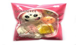 10pcspack squishies langzaam stijgende squishy willekeurige sweetmeats ijs cake brood aardbeienbrood charme telefoon riemen zacht fruit kid2866407