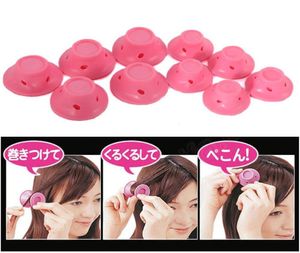 10 unidsset Seta Peinado Rodillo Diy Silicona Mujeres Dormir Campana Rizador Chica Rodillos de Pelo Belleza Cuidado del Cabello Herramientas de Peinado 4921228