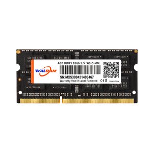 10pcswalram DDR3 4GB 8 Go 1333MHz 1600MHz 1866 MHz 204Pin Sodimm Notebook Memory 1.5 V Memoria RAM DDR3 Mémoire d'ordinateur portable pour Intel AMD