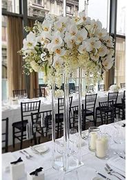 10 -koppige set Elegant hoge decoratie bruiloftskolom Transparante acryl bruiloft Flower Stand Bouquet Decoratie Wedding Central ZZ