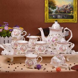 10 stuks Europese koffiekop English Ceramic Afternoon Tea Family Set Pallet.