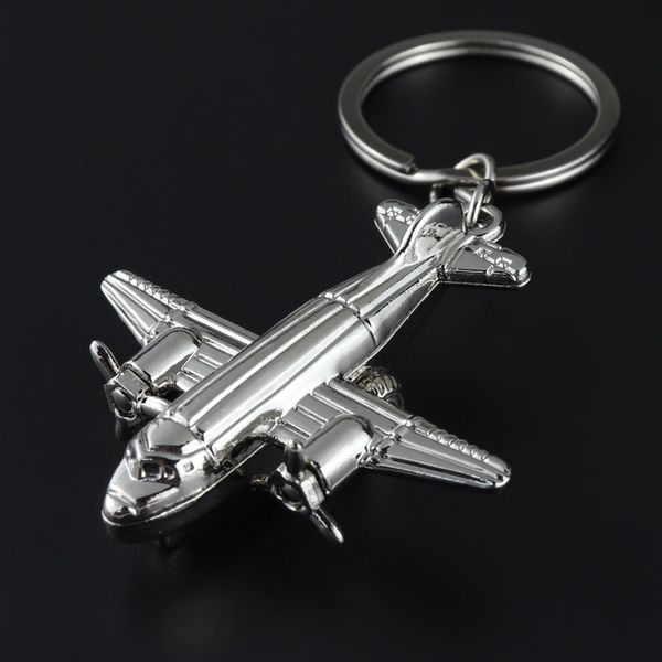 10 pièces/lot classique en métal modèle avion avion pendentif à breloque voiture porte-clés porte-clés porte-clés meilleur ami cadeau accessoires