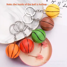 10 pièces/lot Mini Simulation basket-ball porte-clés pendentif créatif Mini mousse Pu basket-ball porte-clés