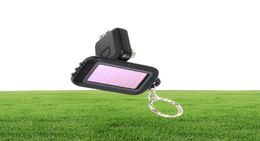 10PiecesLot Upgrade Zonne-energie mini-zaklamp Sleutelhanger met 3 LED-licht zonne-lamp voor wandelen reizen kamperen buitenverlichting1738560