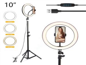 10 Quot LED Selfie Ring Light voor live streammakeUpvideo Dimable Beauty Ringlight met statief stand 26 cm ringlight pographi3744909