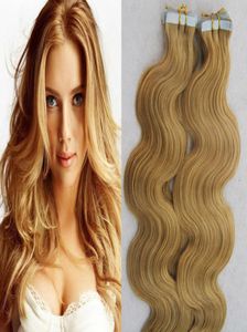 10quot26quot 80 stks Tape In Remy Human Hair Extensions 100g Body Wave Onzichtbare Huid Inslag Pure PU Huid Inslag Menselijk Haar Extensi4058880