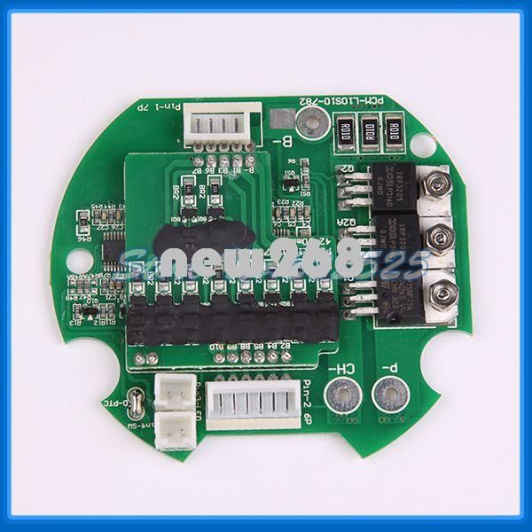 Placa de circuito de iones de litio 10S 15A BMS/PCM/PCB para paquete de batería recargable de iones de litio de 36v /37V con cable de equilibrio gratuito