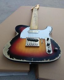 10S Custom Shop Limited Edition Masterbuilt Andy Summers Tribute Relic Aged elektrische gitaar Vintage Sunburst afgewerkt Black Dot In6544979