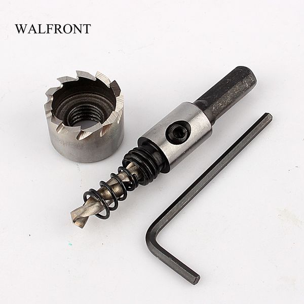 Freeshipping 10set 16mm Core Drill Bit Métal Scie Cutter Travail Du Bois Coupe Outils Électriques Gravure Fraise HSS Acier Forage