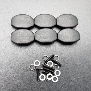 10sets / 60pcs Ebony Guitar Tuning PEPS TUNNERS Machine Heads Buttons de remplacement Les boutons Gathing Black
