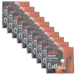 10Sets Alice Cello Strings ADGC Steel Core Nikkel Chroom Wond 4412 A805A7426182