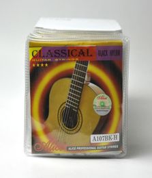10Sets Alice Classical Guitar Strings Black Nylon Coated Copper Alloy Wound A107BKH9291092