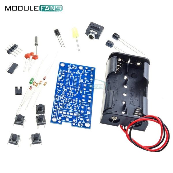 Freeshipping 10SETS DIY KIT Inalámbrico Estéreo FM Radio Receptor Módulo PCB FM DIY Kits electrónicos 76MHz-108MHz DC 1.8V-3.6V Buena calidad de sonido