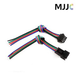 10 jeux de connecteurs LED JST mâles et femelles, avec câble RGB de 15cm, 4 broches, 22awg, sur un côté, pour bandes lumineuses LED 3528 5050 RGB, 5108109