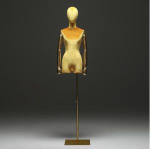 10 styles bras doré couleur fenêtre coton femme mannequin corps support Xiaitetextiles robe forme mannequin, bijoux femmes flexibles, support réglable, poupée C840