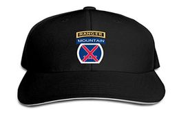 10th Mountain Division avec Ranger Baseball Cap ajusté PAPIED Sandwich chapeaux Unisexe Men Baseball Sports Outdoors Hiphop Strap9040419