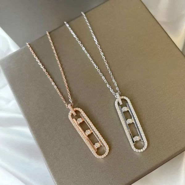 Décimo collar para mujer Diseñador Diamante Cristal Sterling Sier La más alta calidad de contador Joyería de estilo clásico Nunca se desvanece Regalo de aniversario 020