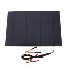 Módulo de panel solar de 10W y 18V, cargador de batería, carga de energía para RV, barco, coche y hogar