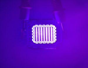 10w 30w 50w 100w luz LED UV 45mil Ultravioleta bombilla LED de alta potencia UV 365nm 375nm 385nm 395nm 405nm LED cuentas de luz ultravioleta 8978140
