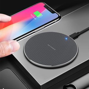 10W Snelle QI Wireless Chargers Charging Pad Universal Phone Charger voor Samsung Galaxy Note 8 9 10 PRO 12 11 XS MAX XR