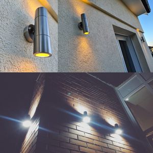 10W LED applique murale extérieure étanche IP65 porche lampe de jardin haut et bas applique murale balcon terrasse décoration éclairage