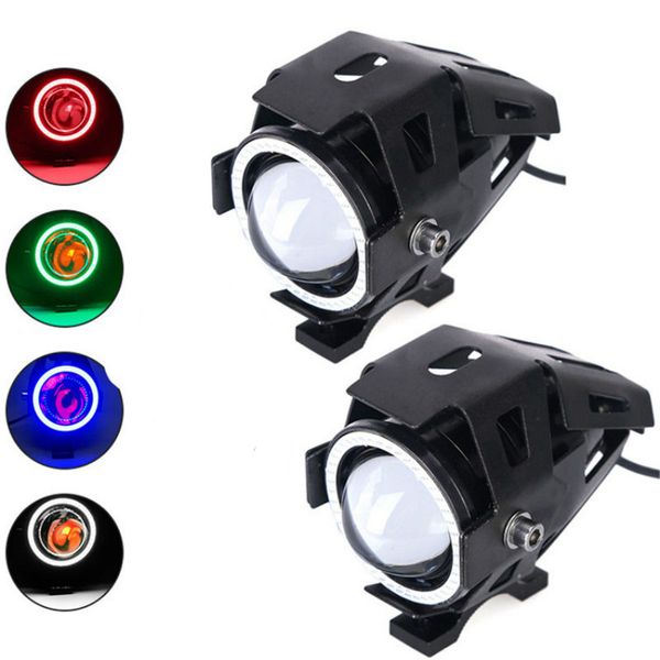 Phares de moto 10w, lampe auxiliaire U7 led, accessoires de projecteur de moto, moteur 12V, phares DRL