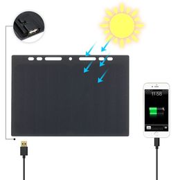 10W Draagbare Silicon Solar Panel Charger USB-poort voor mobiele telefoon