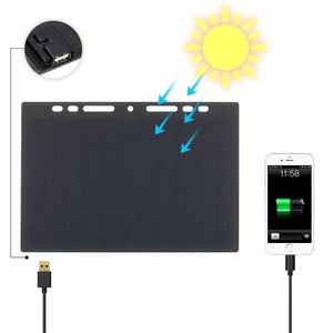 Puerto USB portátil del cargador del panel solar del silicio 10W para el teléfono celular