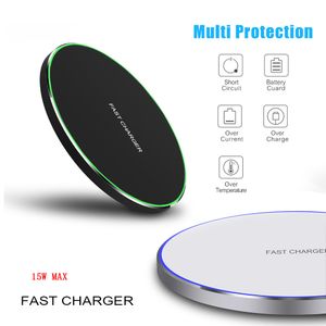 Chargeur sans fil Qi 10W pour iPhone 11 X XS XR 8 Plus Huawei P30 P20 Pro chargeur de charge sans fil rapide pour Samsung S20 S9 S10 Xiaomi mi