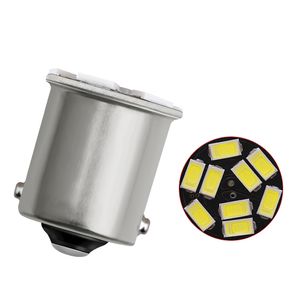 10x 1156 BA15S 1157 BAY15D P21W 5630 9SMD Bulbos LED para la lámpara del indicador del lado del automóvil Señal de giro Luces de señal Super Bright Amber White 12V