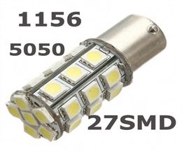 10x 1156 S25 27Smd 5050 LED -lamp voor RV SUV -auto Draai Signaalsignaal Lichtmarkering Licht Parkeerbol 12v3774824