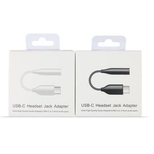 Mobiele telefoonadapters kabels Type-C USB-C Lightning Male tot 3,5 mm oortelefoonkabeladapter Aux Audio Vrouwelijke Jack voor iPhone Samsung Note 10 20 Plus