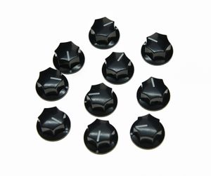 10x Noir Petite Taille MXR Style Jupe AMP Bouton Effets Pédale Boutons Insert En Laiton