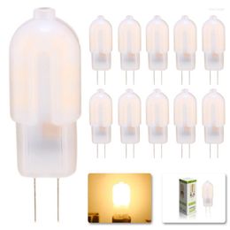 10x LED G4 LAMP BULB COB SMD AC /DC 12V 2W Warm Witte verlichtingslichten Vervang halogeen voor spotlight kroonluchter