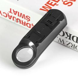 10x Loupe met LED -licht intrekbare beugel handheld identificatiecollectie antieke sieraden diamanten boot vergrootglas