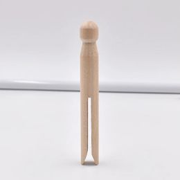 10x natuurlijke houten Dolly Peg traditionele Dolly stijl houten wasknijpers Dolly wasknijpers ronde houten wasknijpers houten ambachten