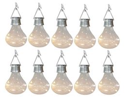 Ampoules solaires 10x ampoules extérieures jardin imperméable camping suspendu lampe à lampe à lad lampe à lampe suspendue pour la maison à la maison Noël H9332711