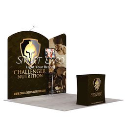 10x10 Stands d'exposition Convention Publicité Affichage avec des kits de cadre Graphiques imprimés personnalisés