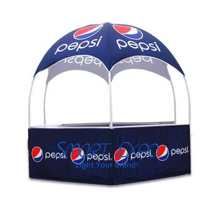 10x10 Promotionele Draagbare Kiosk Reclame Display Dome Tent met Custom Full Color Printing Graphics